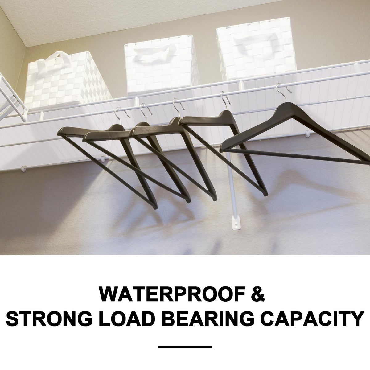 Barydat shelf liner easy-install slides over wire edges without tools.