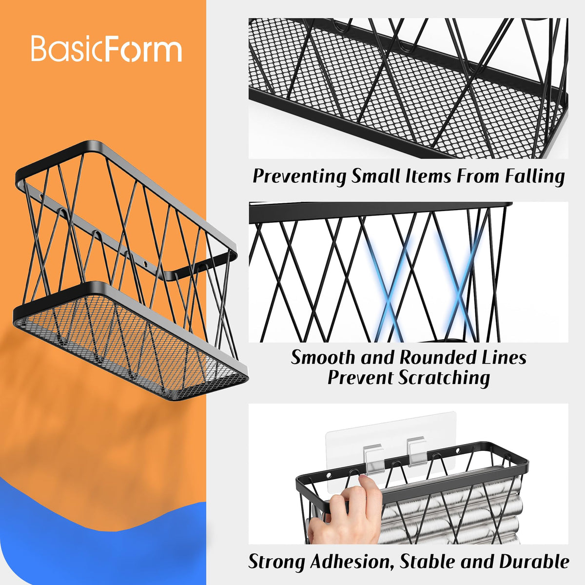 BasicForm lid-storage on cabinet door highlights easy access.