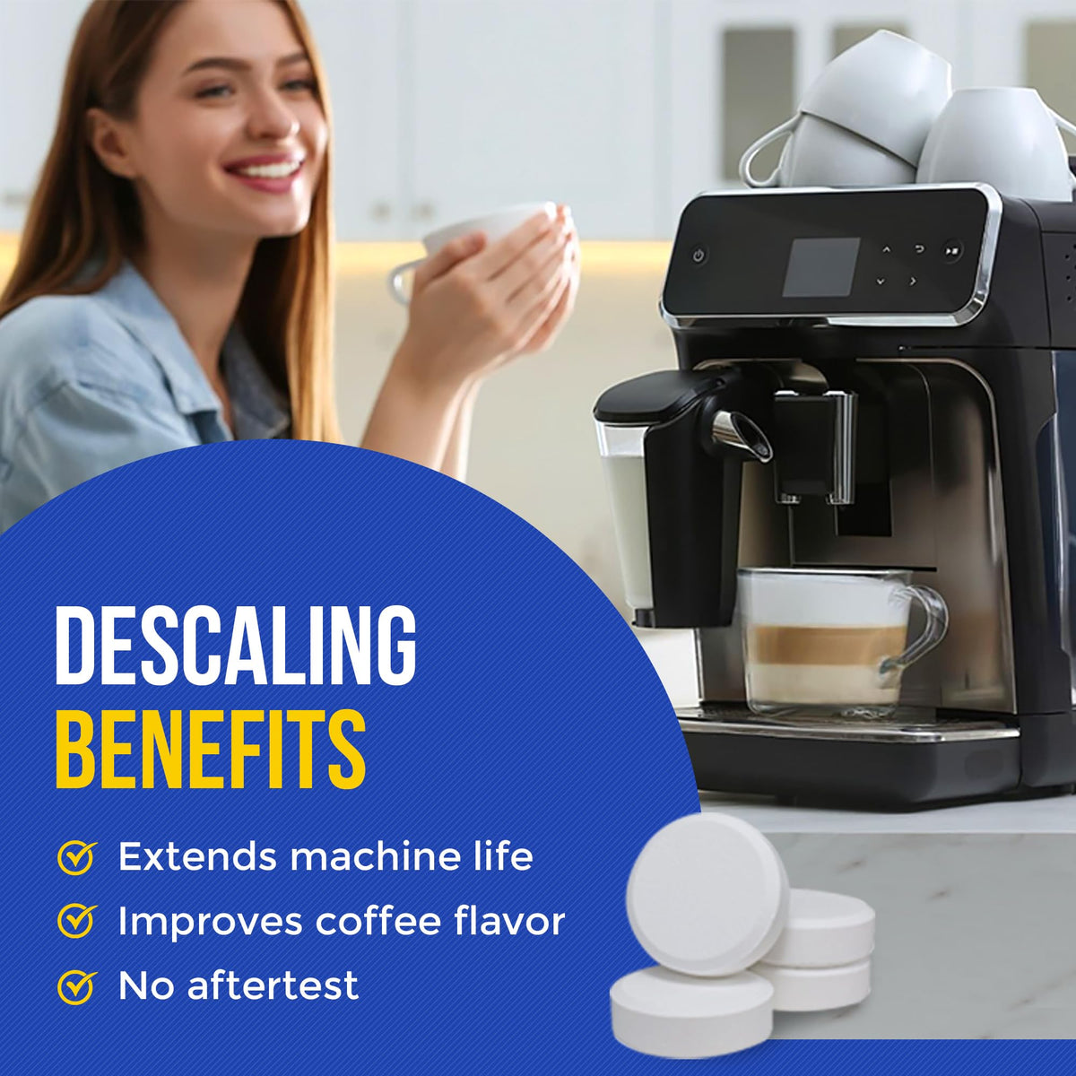Bastion 24-pack descaler tablets in box for convenient maintenance
