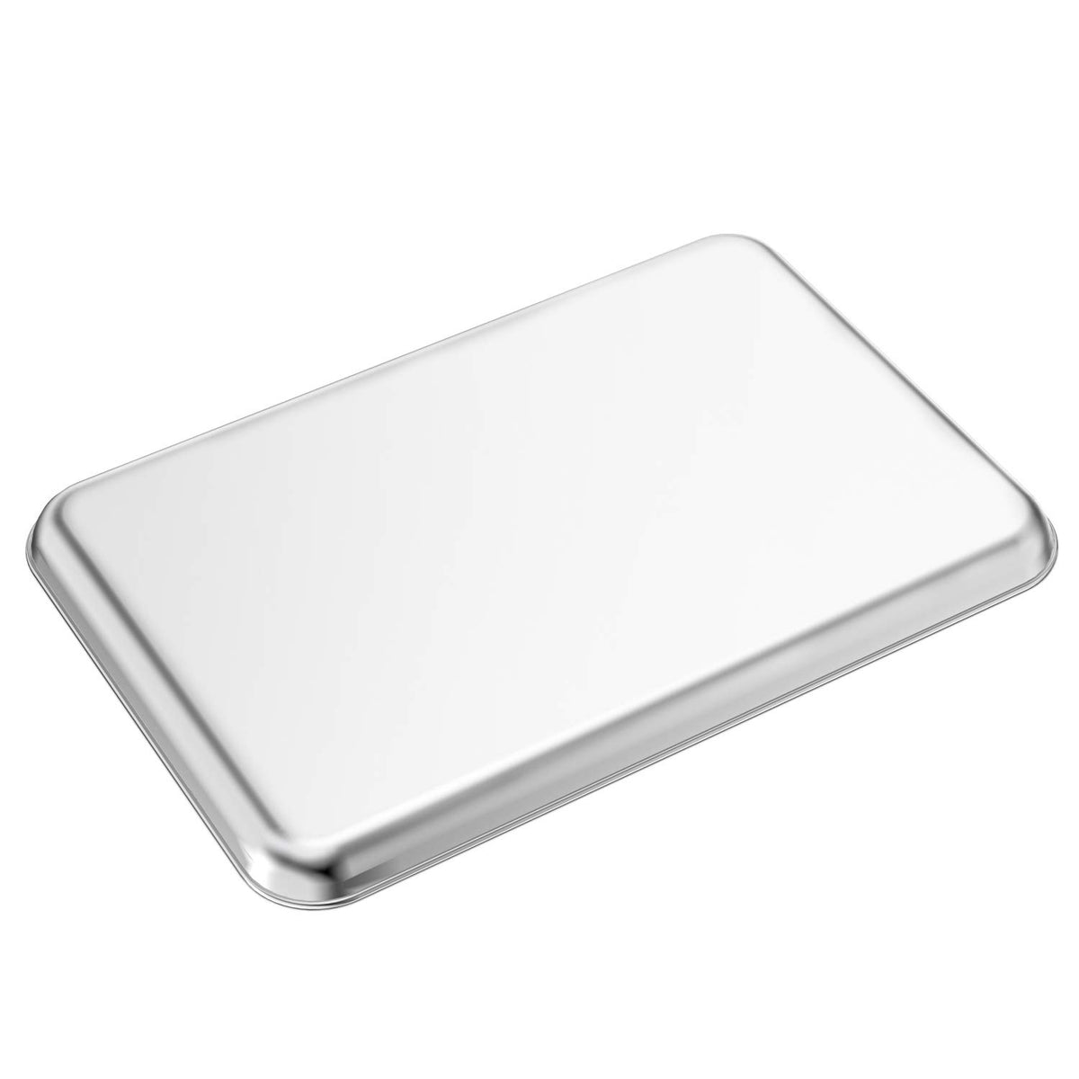 Bastwe baking sheets set of 2 in stainless steel.