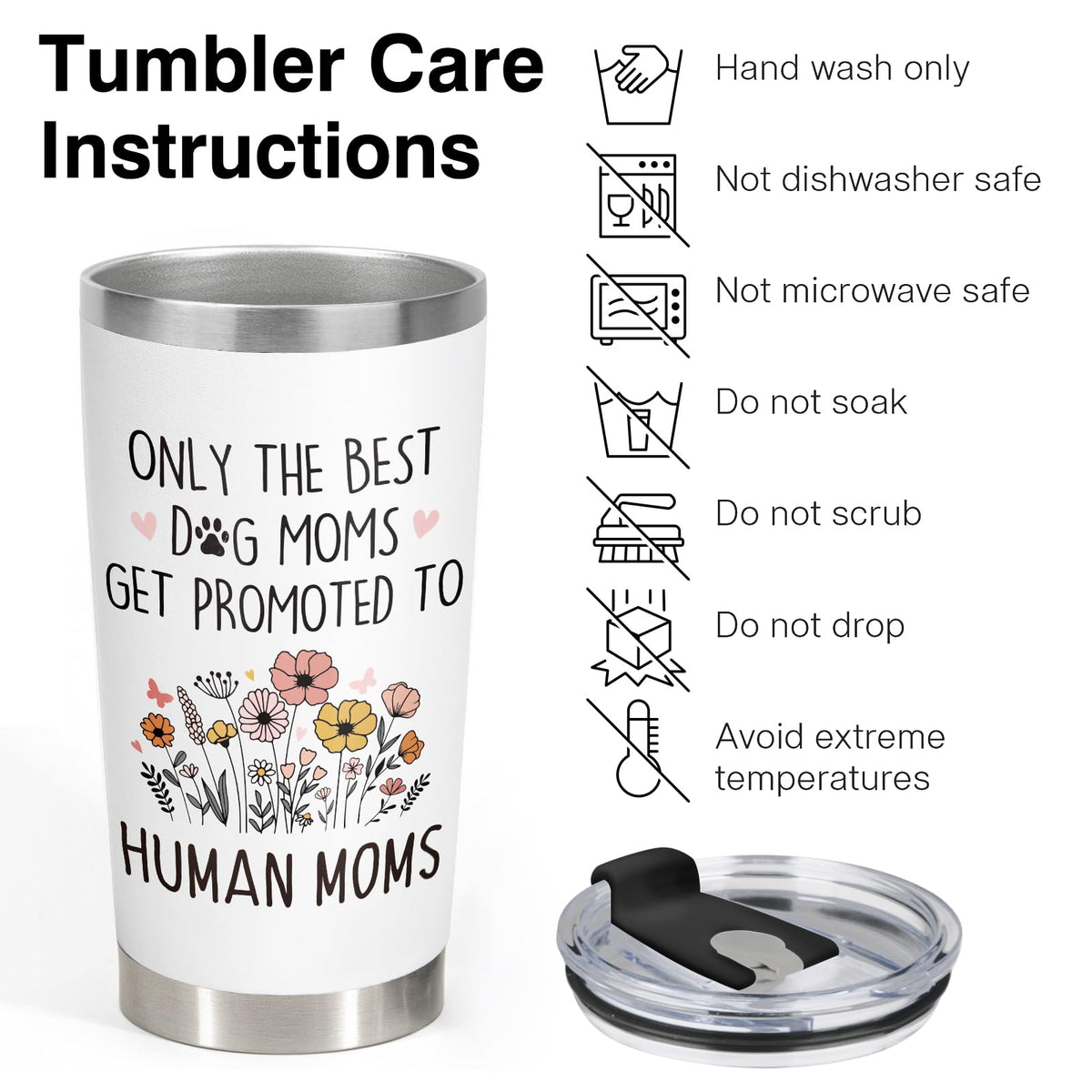 BaubleDazz dog mom celebration tumbler highlighted as a heartfelt gift.
