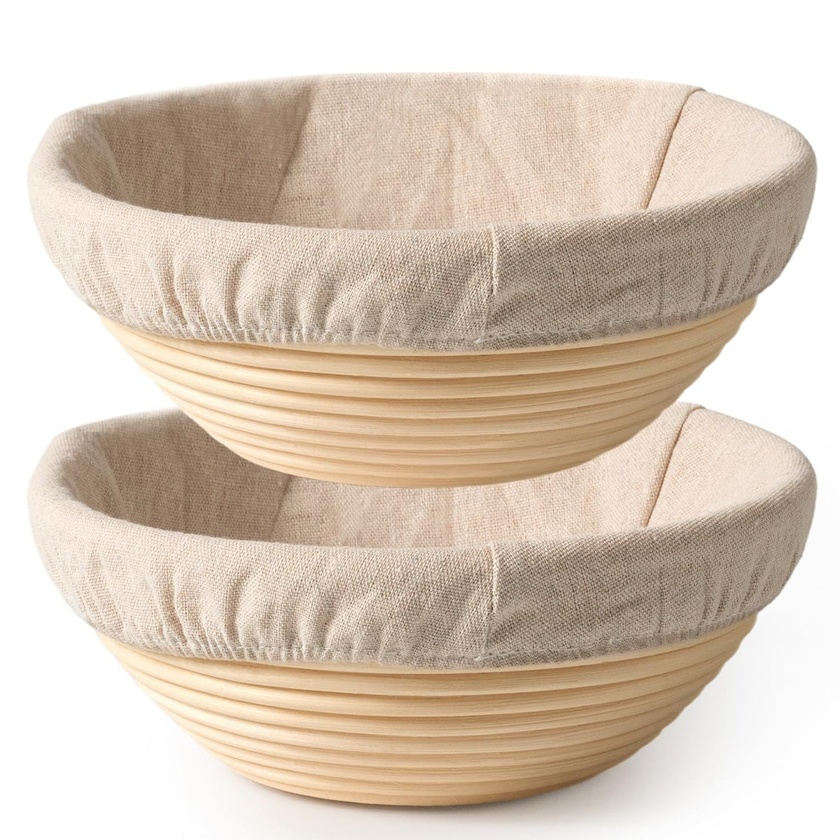 BAVIFY banneton basket 9 inch round for sourdough shaping and proofing