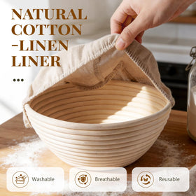 BAVIFY bread-proofing bowl easy-clean surface supports multiple loaves