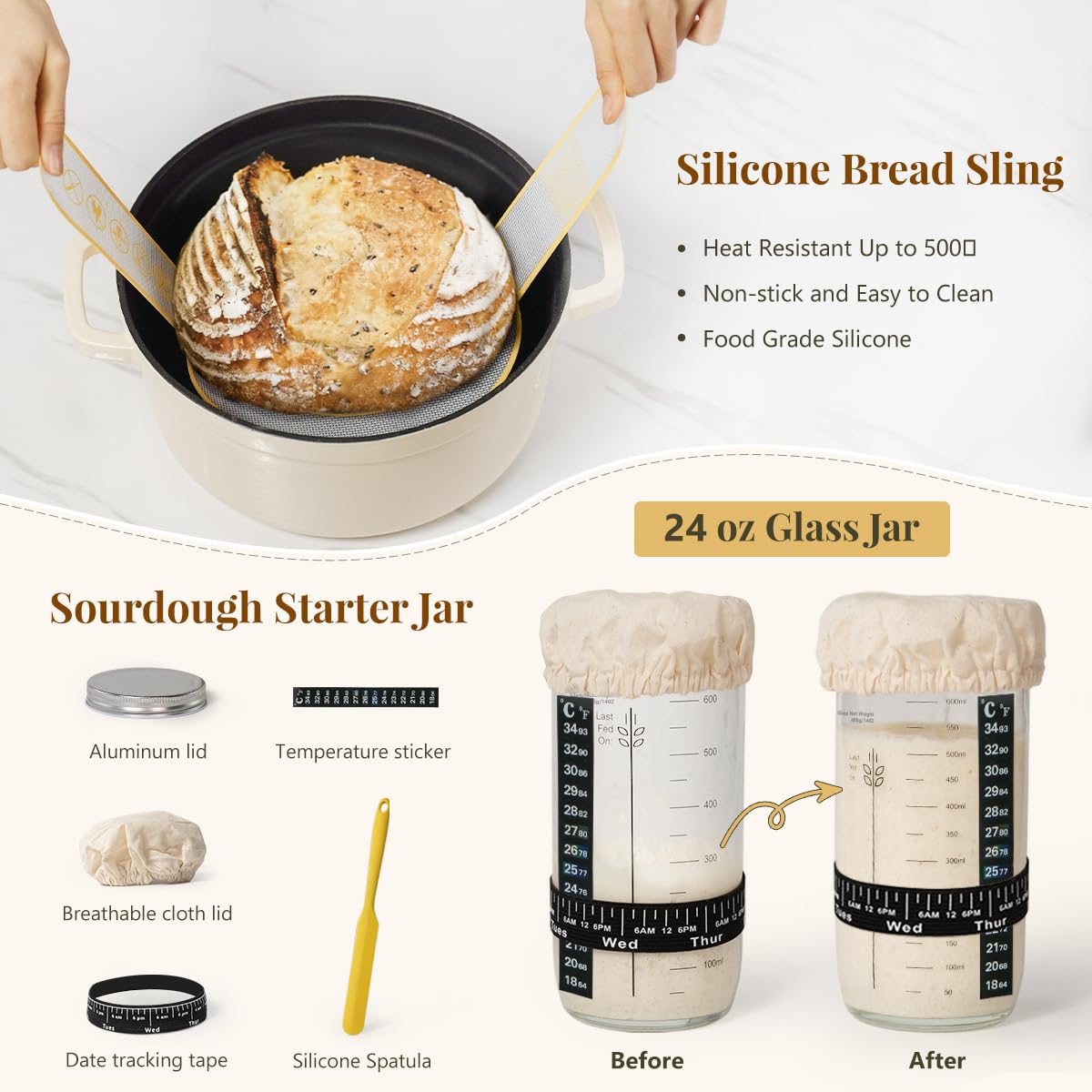BAVIFY Dough Scraper Tool assists clean dough transfer and handling