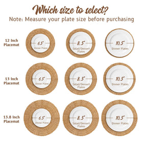 BAVIFY easy-clean placemats simple to wipe clean after meals.