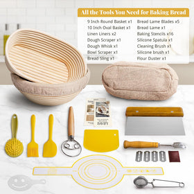 BAVIFY bake tools set covers scrapers and blades for versatility