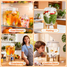 Bawanglo versatile set suitable for juice, tea, lemonade, and cocktails.