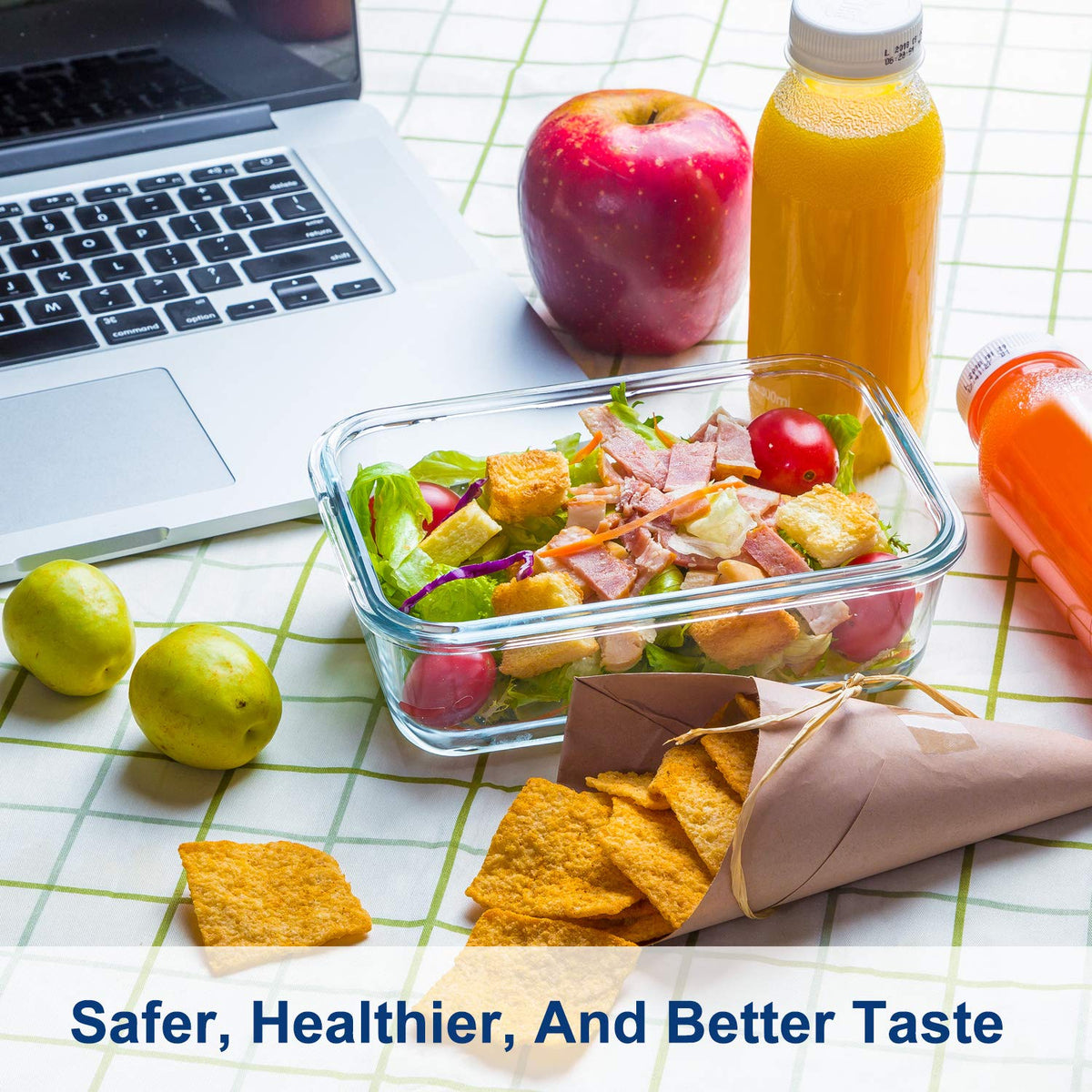 Bayco freezer-safe borosilicate glass preserves portions for future meals