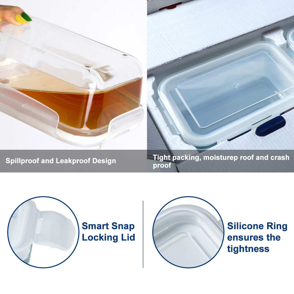 Bayco microwave-safe glass container for quick reheats and meal portions