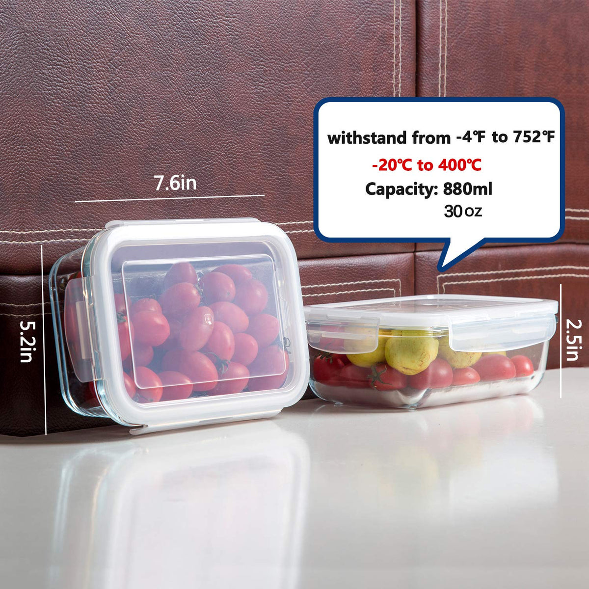 Bayco snap-locking lids provide an airtight seal for spill-free lunches