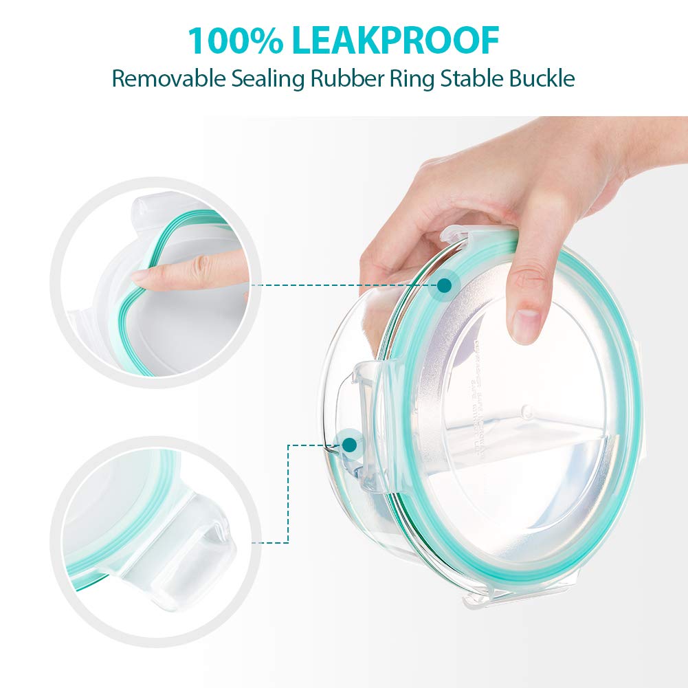 Bayco 310ml square glass container for snacks and lunches.