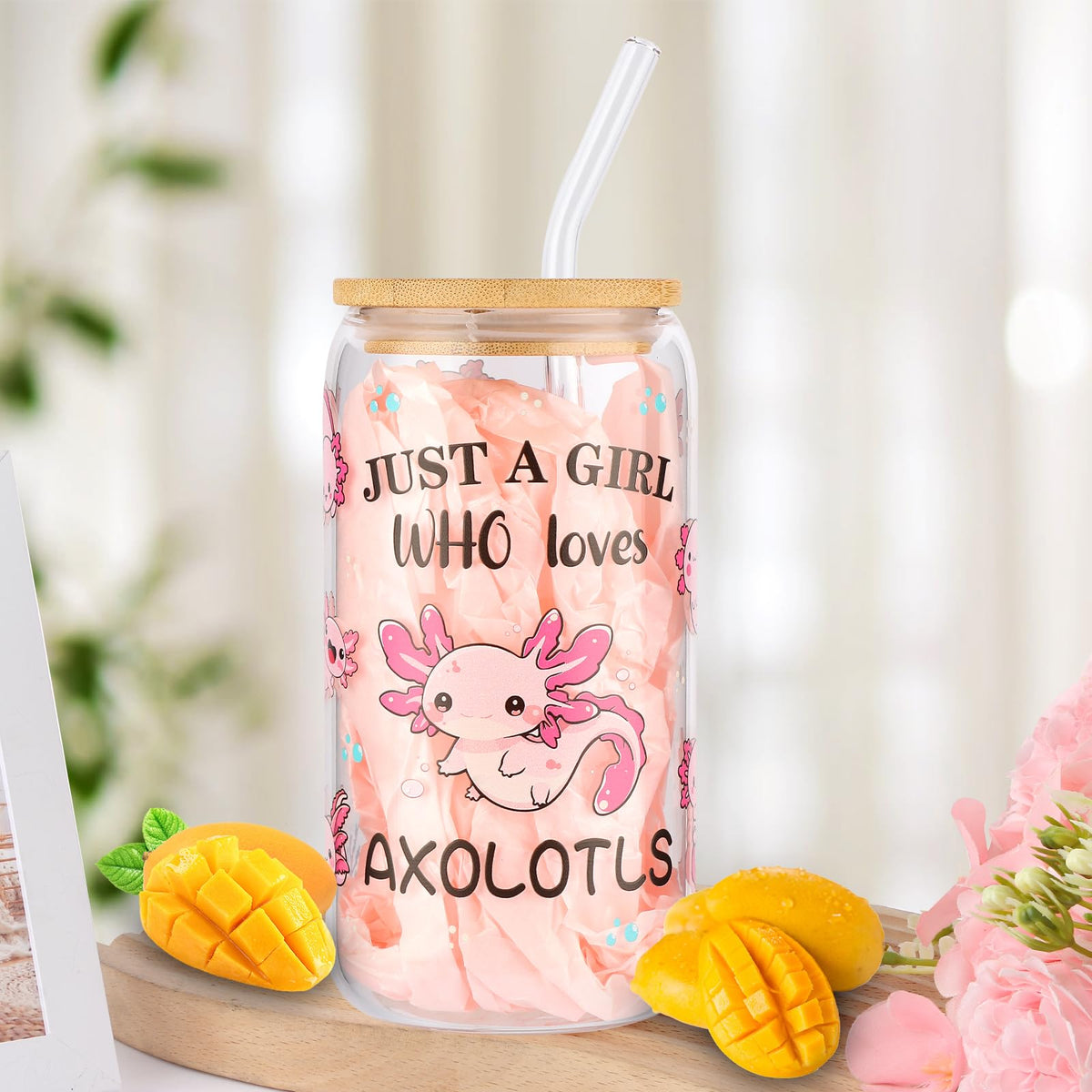 Bayelove axolotl canvas tote bag roomy and durable for shopping