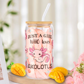 Bayelove axolotl canvas tote bag roomy and durable for shopping