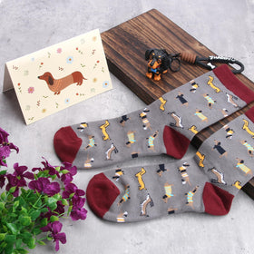 Bayelove dachshund socks warm feet with whimsy