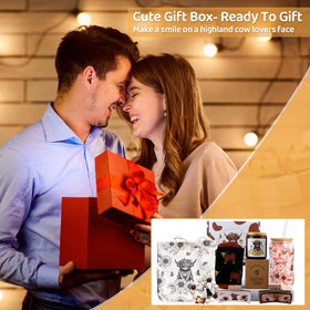 Bayelove Highland Cow gift box, ready for gifting.
