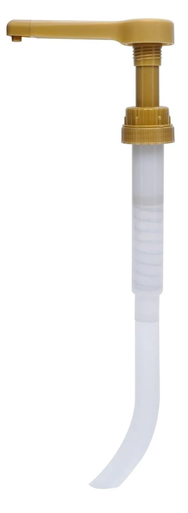 Bayside Traders sauce pump on a 64 oz DaVinci Torani bottle for precise pours.