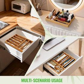 Natural bamboo finish by Bayting enhances kitchen aesthetics.