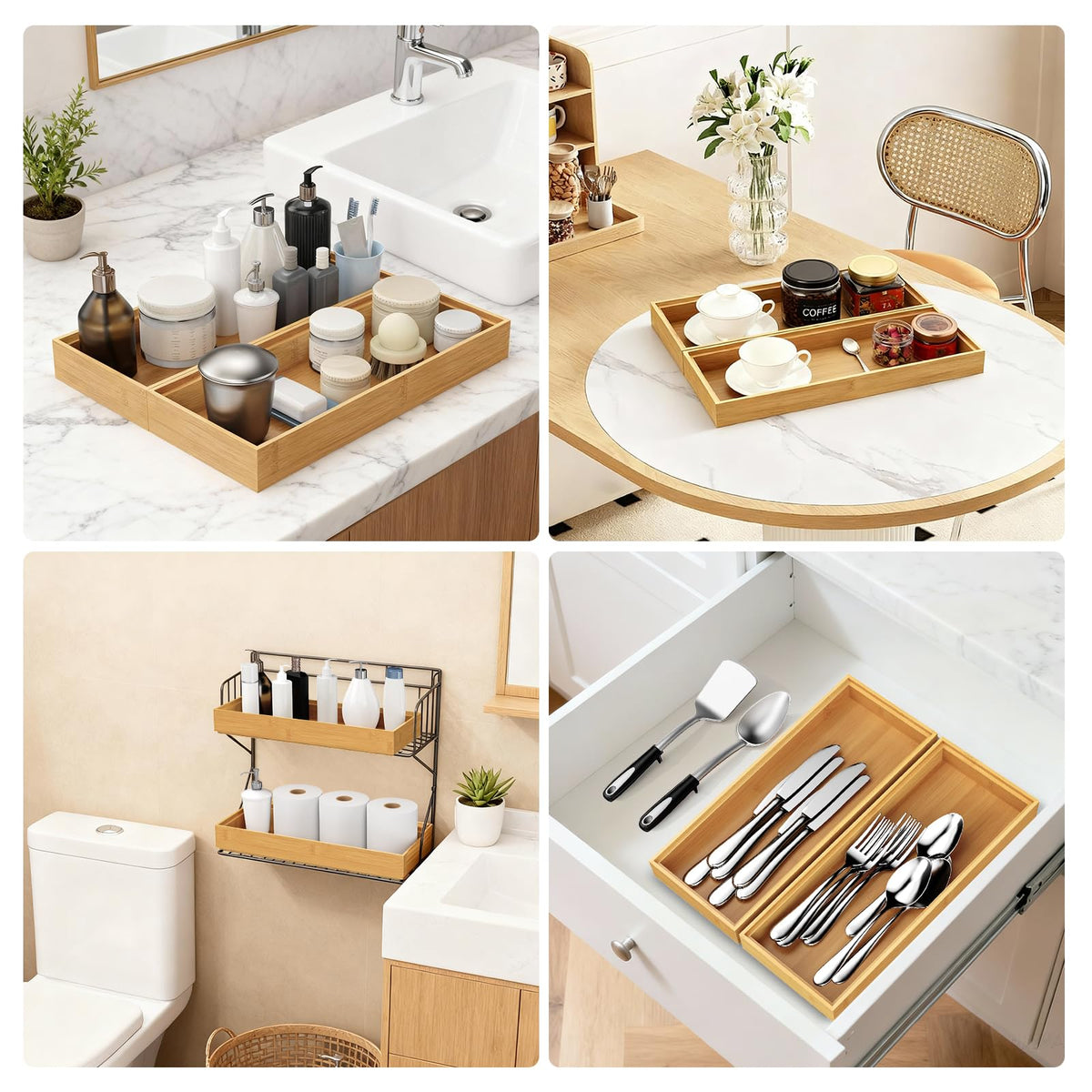 Bayting compact space-saving organizer ideal for small kitchens and tidy desks