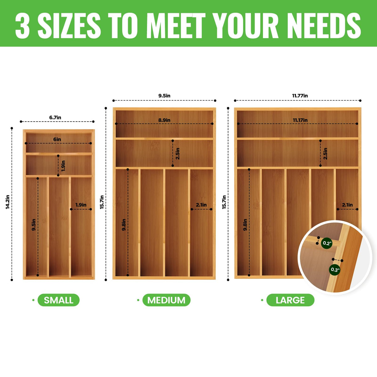 Bayting sleek kitchen drawer setup for clutter-free spaces.