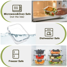 BAYZZ four-sided clip lids provide leak proof storage