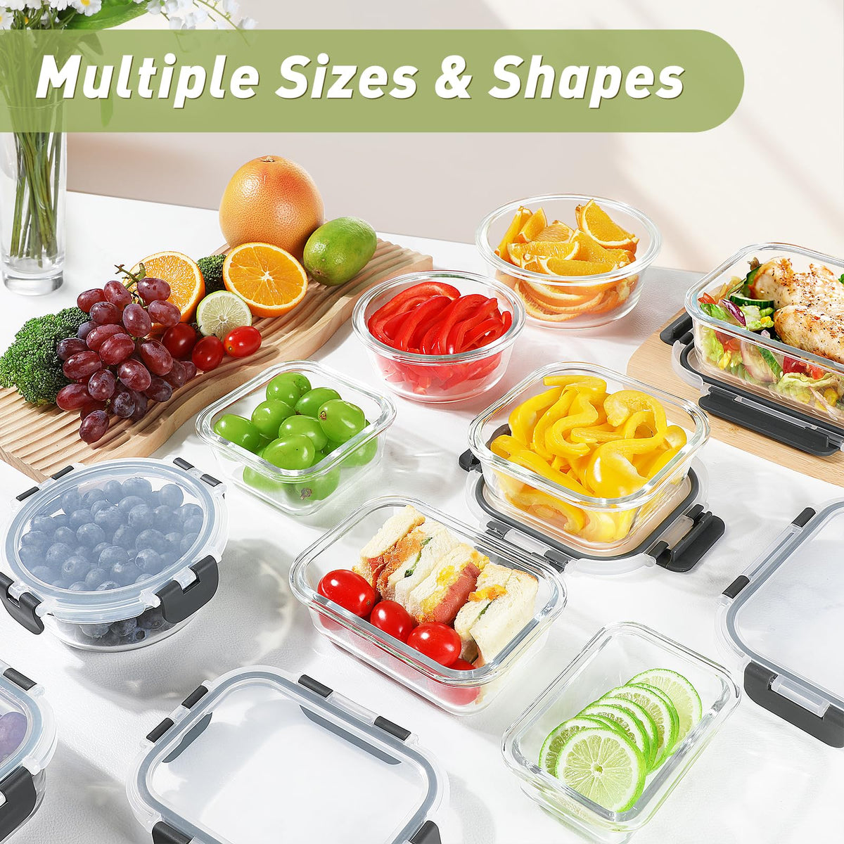 BAYZZ clear glass helps quick content identification in fridge