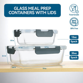 Bayzz space-saving stackable design keeps fridge organized and easy to access.