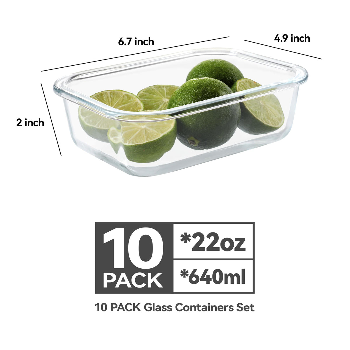 BAYZZ versatile 10-pack for meals, salads, sauces, and leftovers
