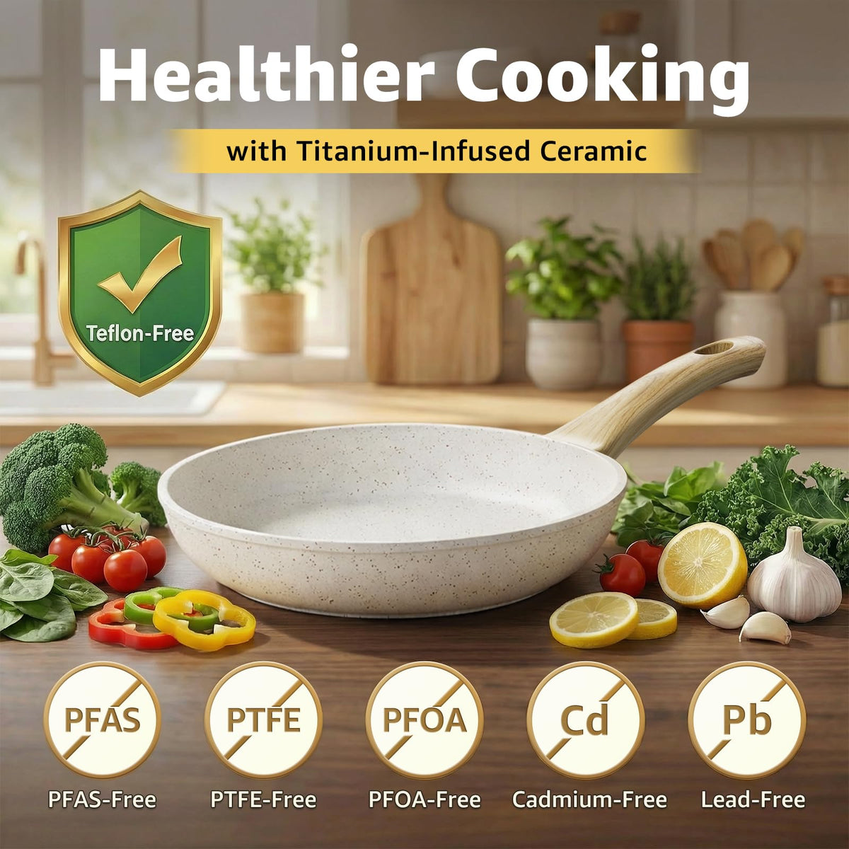 Bazova utensils complete the set for safe, comfortable kitchen handling.