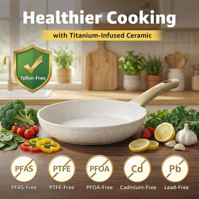 Bazova utensils complete the set for safe, comfortable kitchen handling.