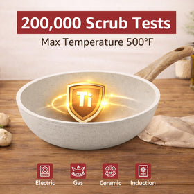 Bazova induction-ready cookware on a stovetop for versatile cooking.