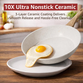 Bazova titanium-reinforced ceramic coating offers durability for daily use.