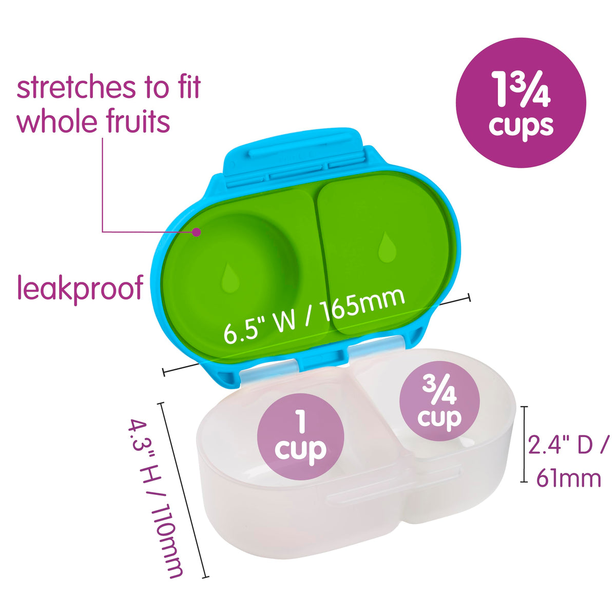 Flexi Fruit Holder close-up demonstrates whole fruit protection