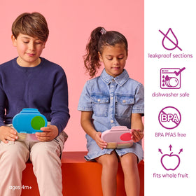 bbox snack box fruit holder keeps whole fruit secure and bruise-free