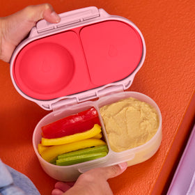 bbox snack box easy-grip clips empower toddlers to open independently