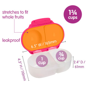 bbox Snack Box strawberry and lilac colors attract kids at mealtimes