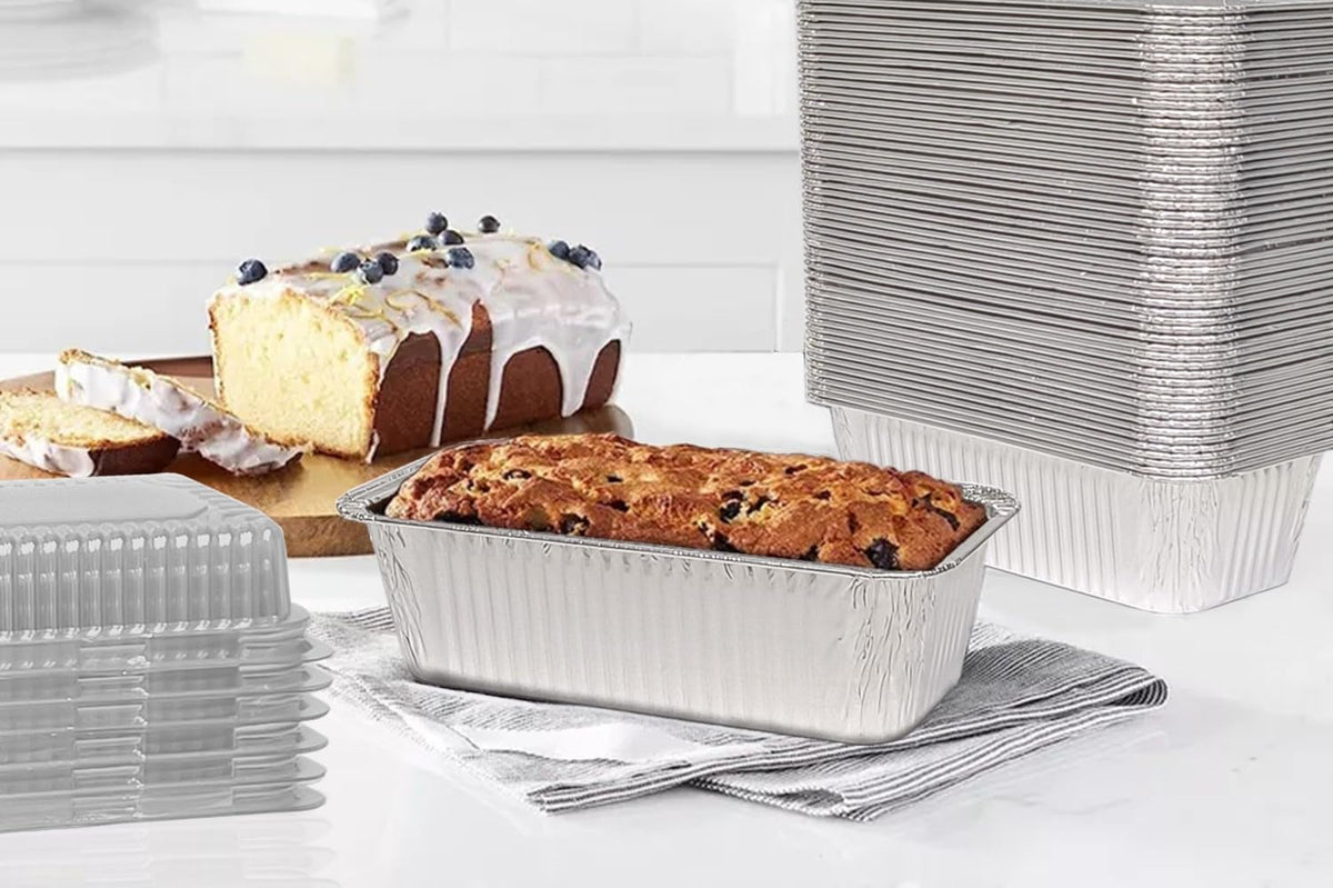 BBQMFG aluminum pans with lids ideal for takeout and catering