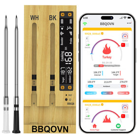 BBQOVN wifi sub-1g thermometer enabling remote meat monitoring.
