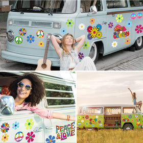 BBTO colorful magnet decal on car for personality and organization