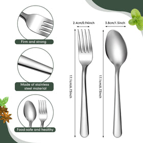 BBTO mirror-polished stainless steel flatware gleams on table