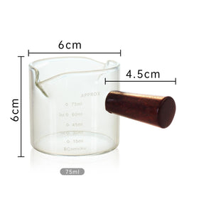 BCnmviku 75ml espresso shot glass for accurate portioning