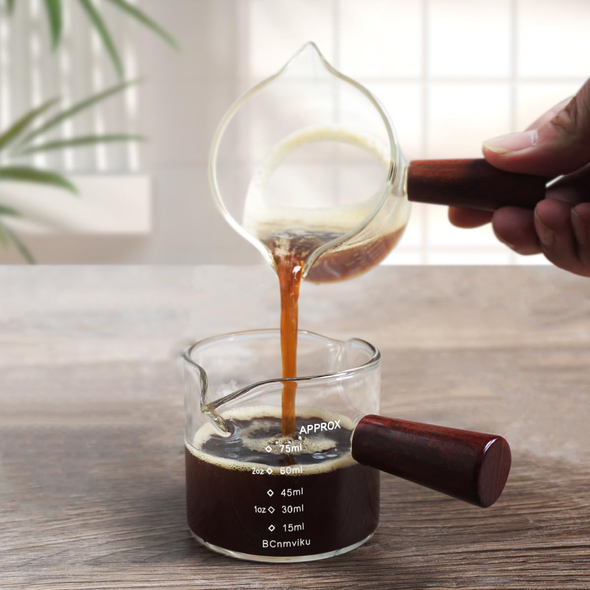 BCnmviku two pack milk pitchers keeps coffee setup organized