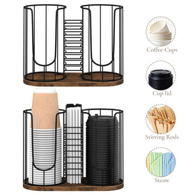 BCOZLUX fits standard cups and lids for easy storage.