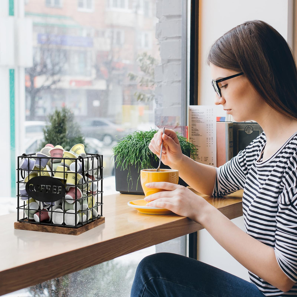 BCOZLUX K-Cup organizer wide opening for quick access to your favorite pods