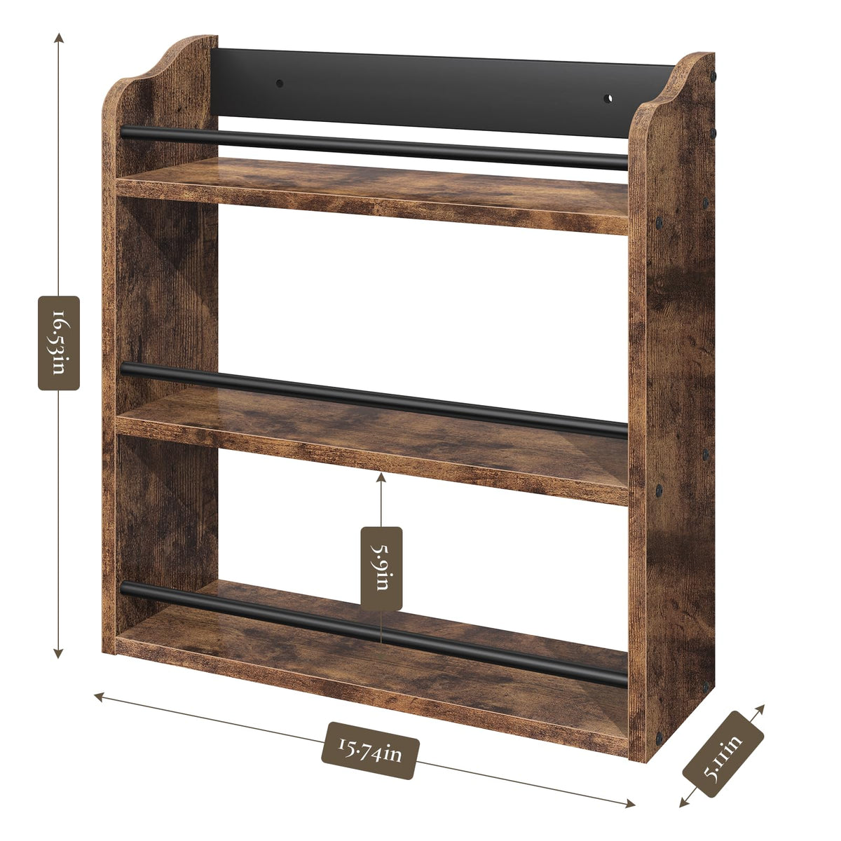 BCOZLUX pantry-mounted rack saving cabinet space.