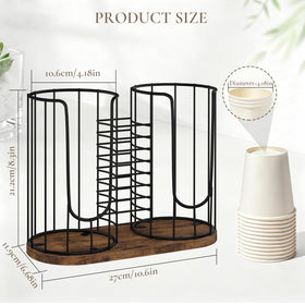 BCOZLUX U-groove design enables quick cup and lid pickup.