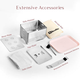 bd.Ai Tofu Press stainless steel with rounded edges for safe cleaning