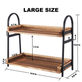 BDBDYEAY space-saving shelf frees counter space for easier prep.