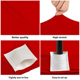 BDDC red washable tablecloth resists wrinkles for elegant events