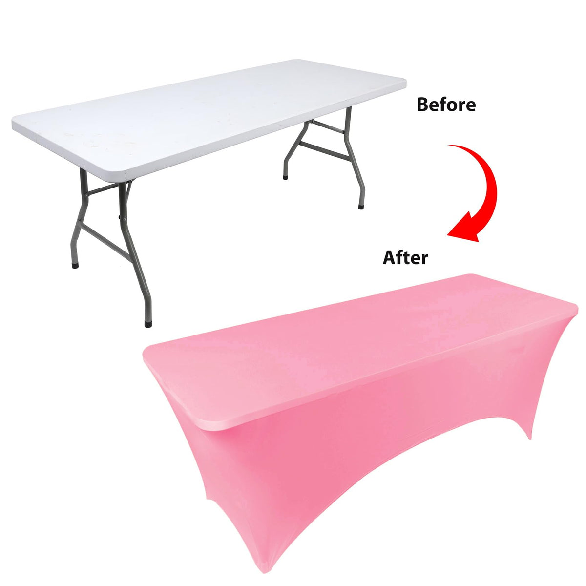 BDDC stretch fabric in action on a 6ft table for quick tidy setup