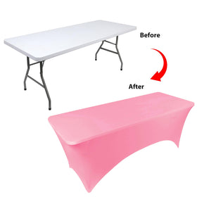 BDDC stretch fabric in action on a 6ft table for quick tidy setup